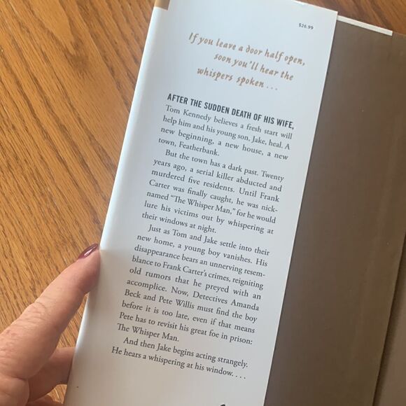 Book Whisper Man Alex North Hardcover Book of the Month - Picture 3 of 5